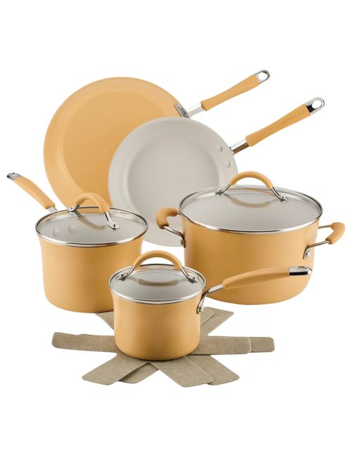 Rachael Ray Cucina Ceramic Nonstick 10-Piece Cookware Set