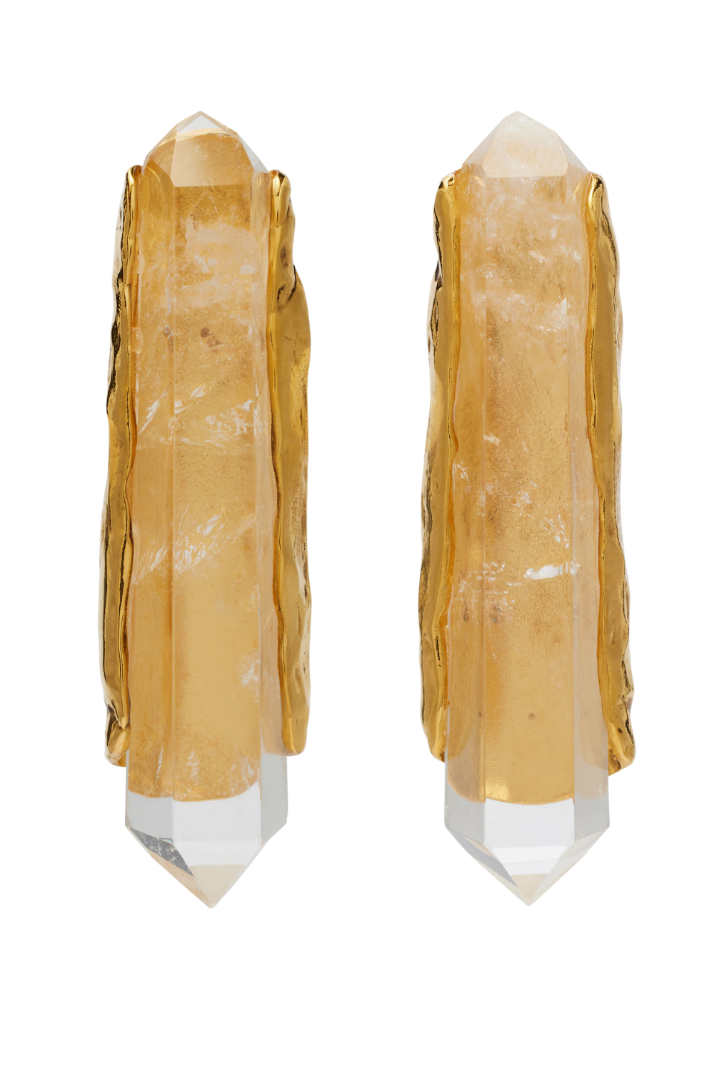 Large Sculptural Earrings Silver