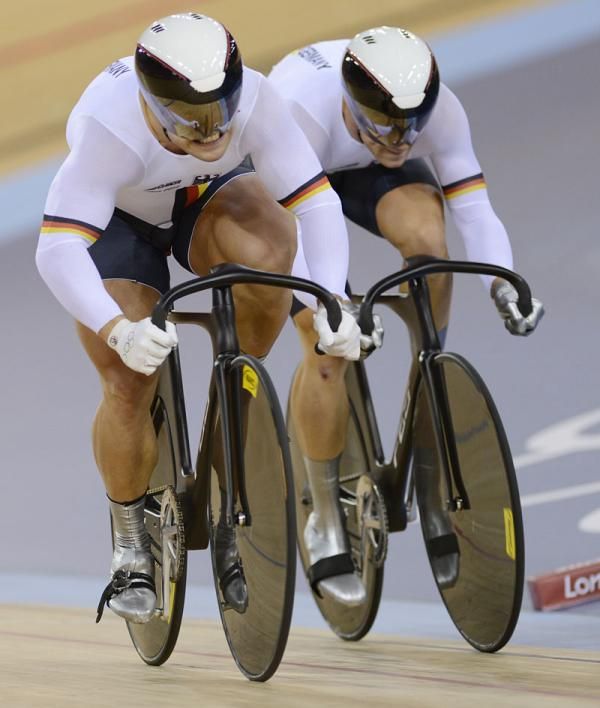 The German sprinters finished third despite a last-minute change to their line-up