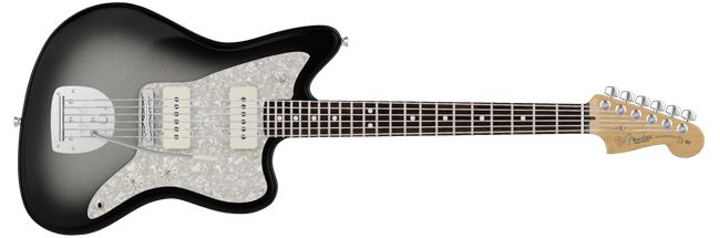 Fender Silverburst electric guitars