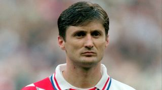 8 July 1998, Paris - FIFA World Cup - France v Croatia - Robert Jarni of Croatia. (Photo by Mark Leech/Offside via Getty Images)
