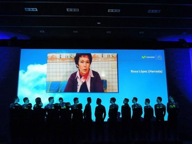 Movistar team presentation in Madrid.