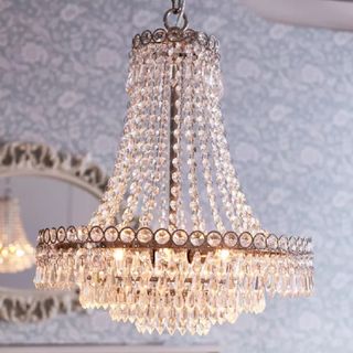 Laura Ashley Enid Crystal Glass Chandelier Ceiling Light