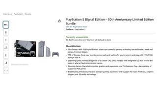 30th Anniversary PS5 Slim at Amazon