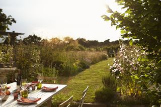 Outdoor dining in suffolk