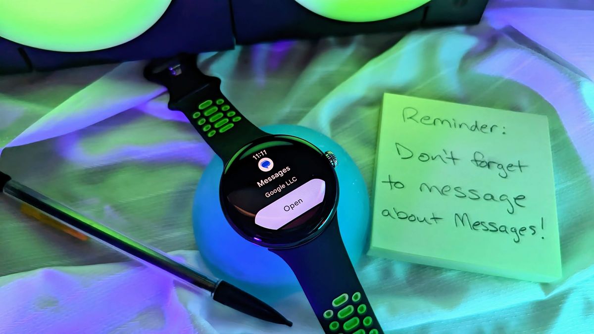 Google Messages on Google Pixel Watch