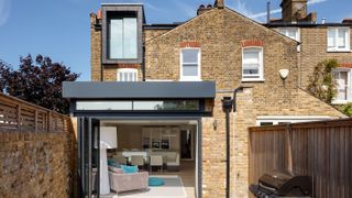 modern single storey extension with contemporary loft conversion