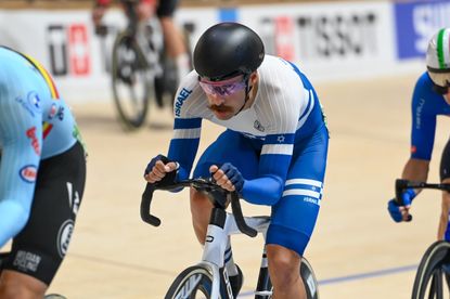 Vlad Loginov at the UCI Track World Championships in 2024