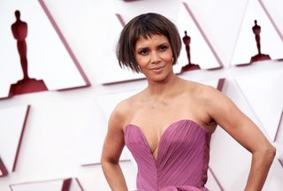 halle berry with bangs