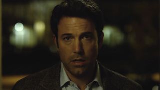 Nick Dunne (Ben Affleck) has a conversation in Gone Girl.