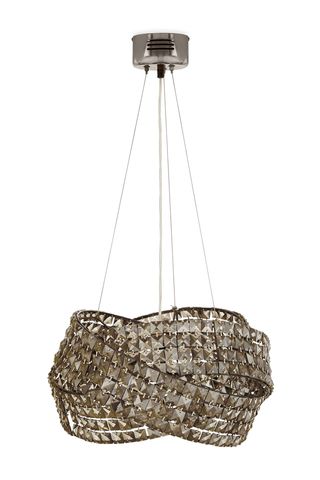 Next Venetian Five-Light Chandelier chrome plated with hand polished glass beads