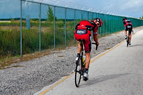 George Hincapie on the attack