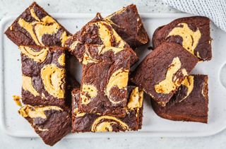 Peanut butter brownies