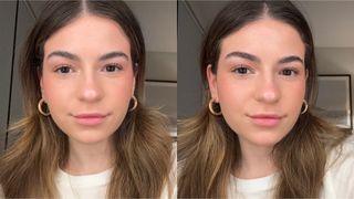 Freelance Beauty Writer Emma Aerin Becker tries soap brows