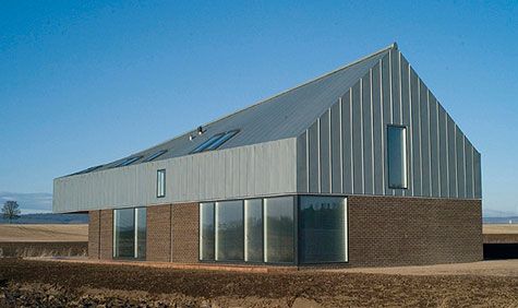 New house in Perthshire is set in the middle of a field on a working farm