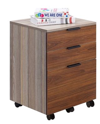 JJS 3-Drawer Rolling Wood File Cabinet