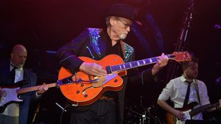 Duane Eddy performs onstage at the Roundhouse in London on March 2, 2017