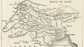 A 19th century French map shows the Ganges Delta and Bay of Bengal.