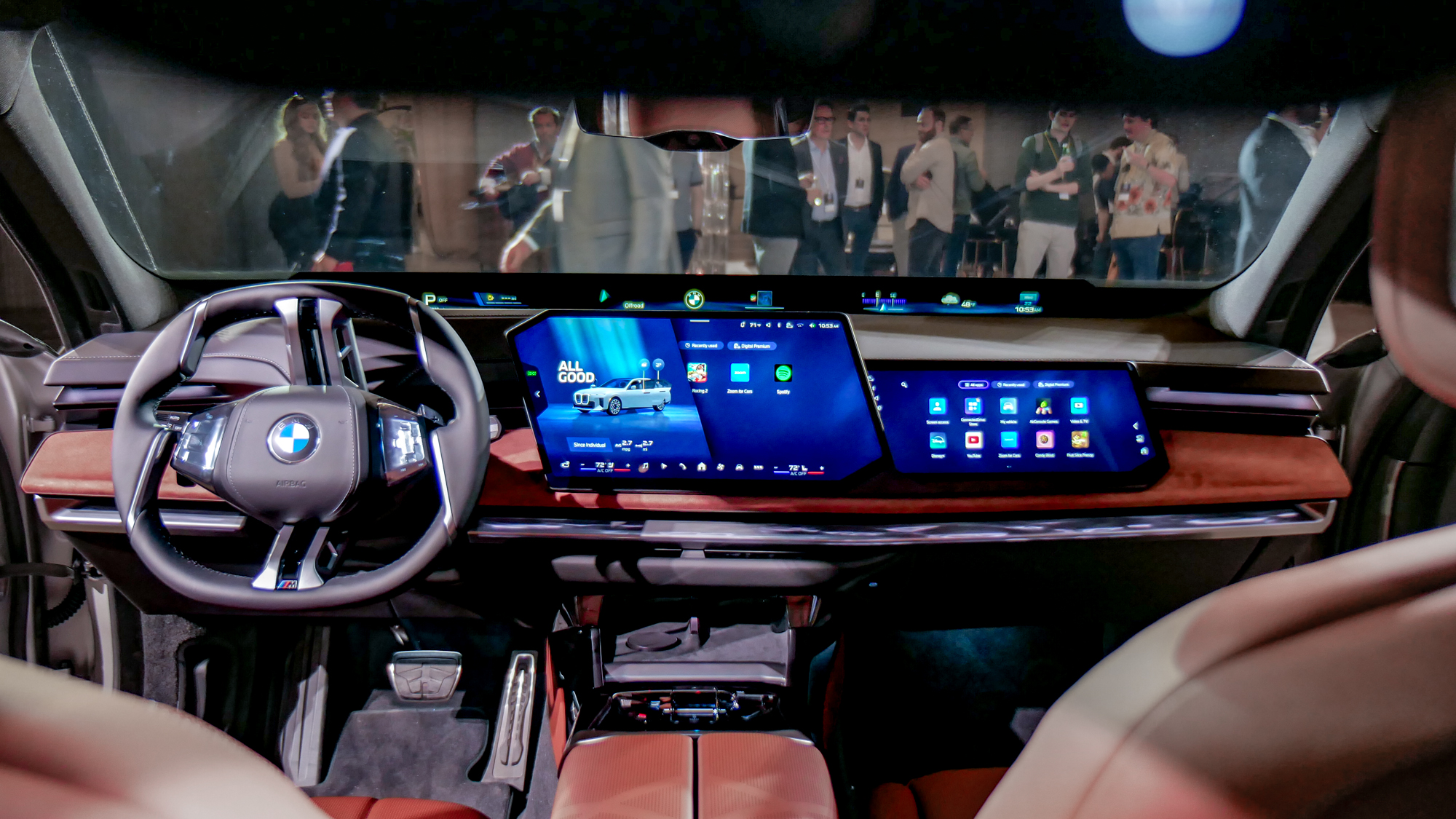 2027 BMW 7 Series overhead view.