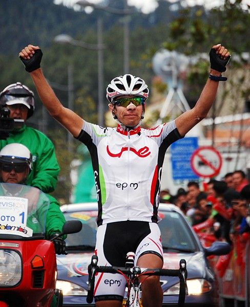 Colombian rider Giovanni Baez (UNE-EPM) wins stage 11 in Zipaquir&aacute;