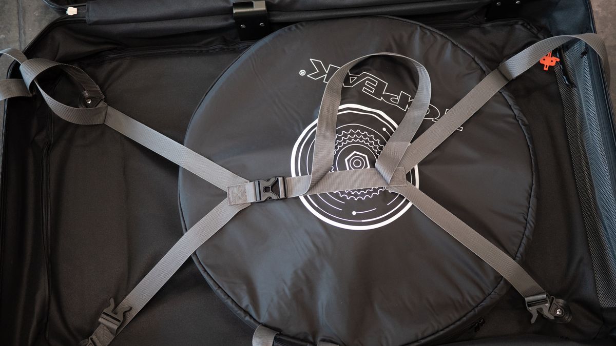 Topeak Pakgo X Bike Carrier rear wheel in bag