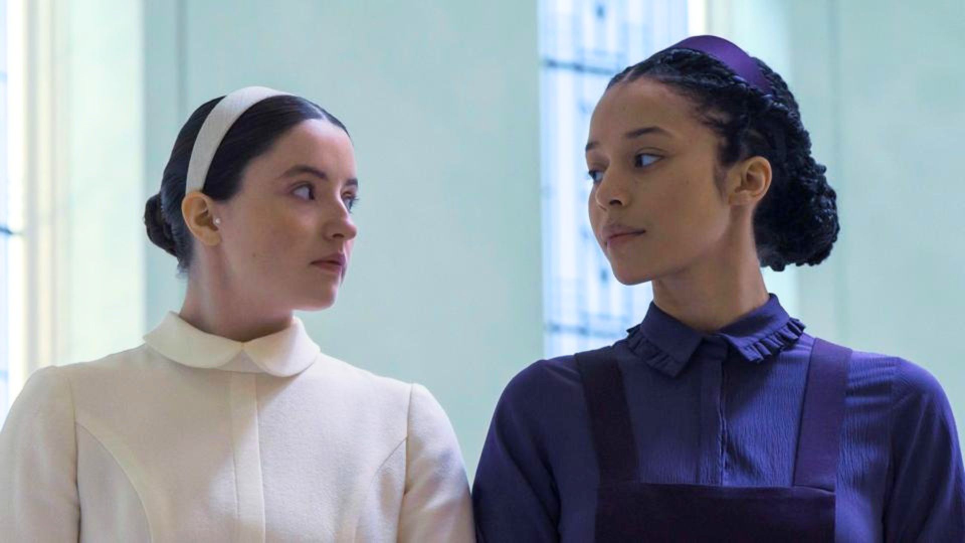 Daisy and Agnes look at each other