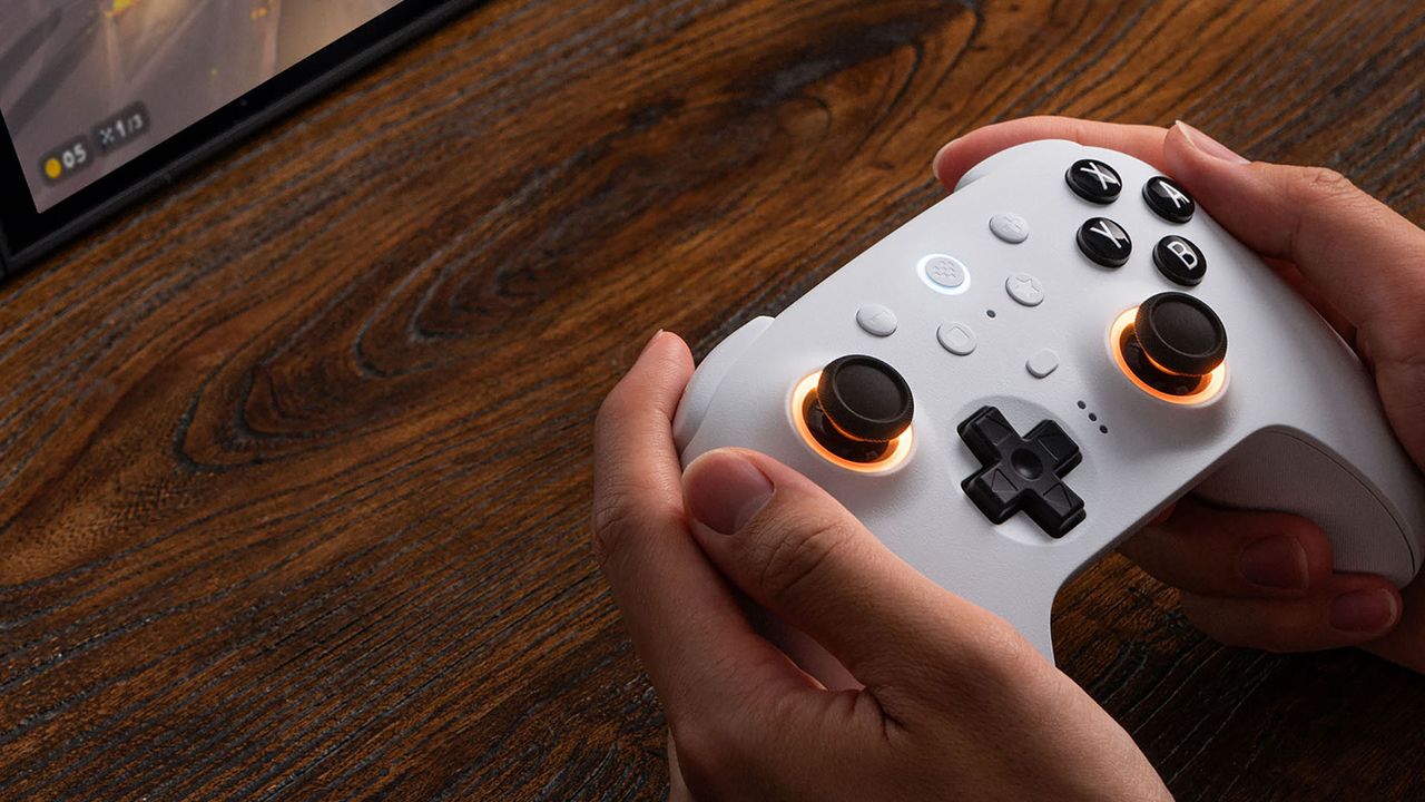 8BitDo Ultimate 2 controller being using with Nintendo Switch 2