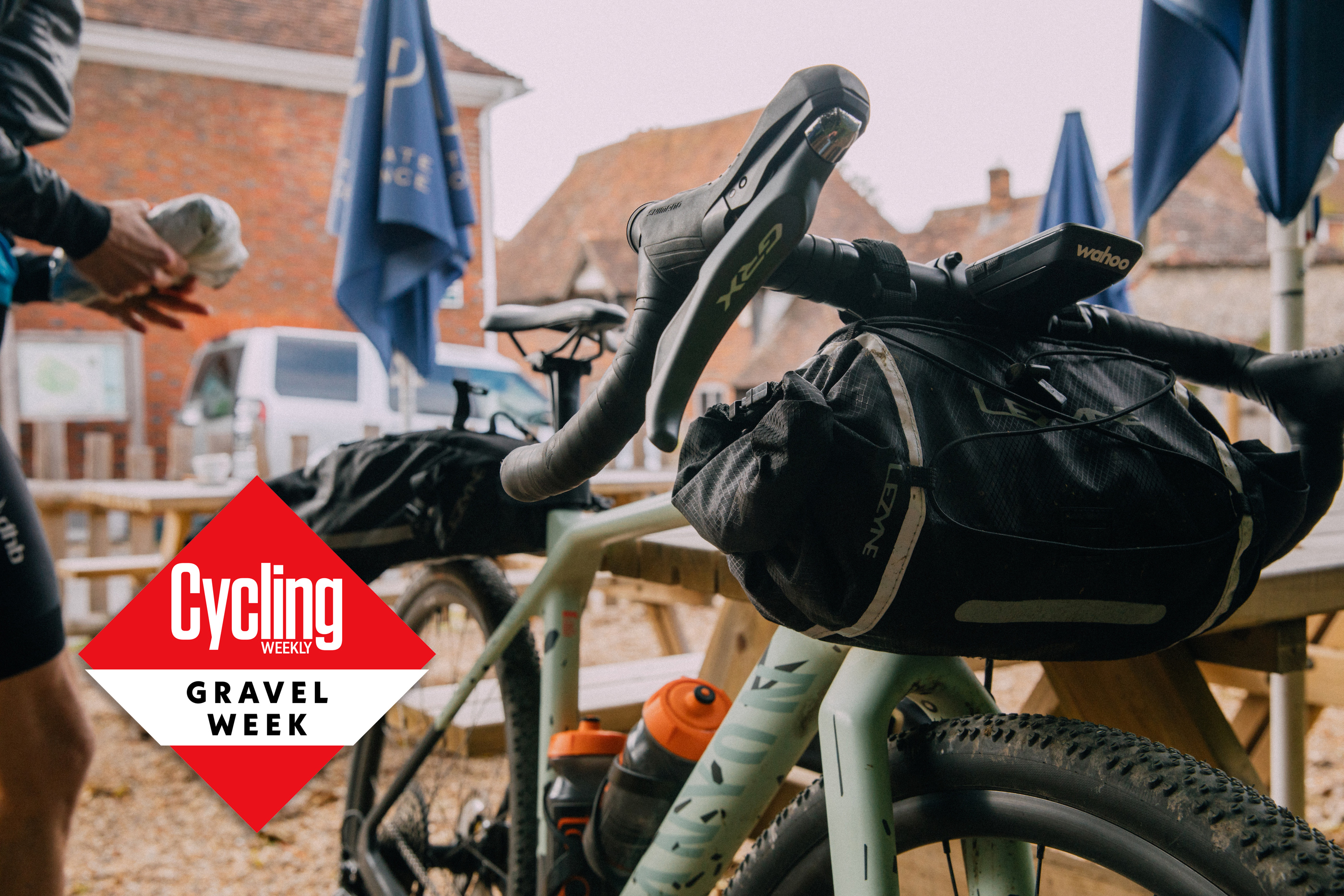 Gravel bike with bags