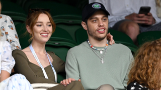 Dynevor and Pete Davidson attend day 6 of the Wimbledon Tennis Championships 2021