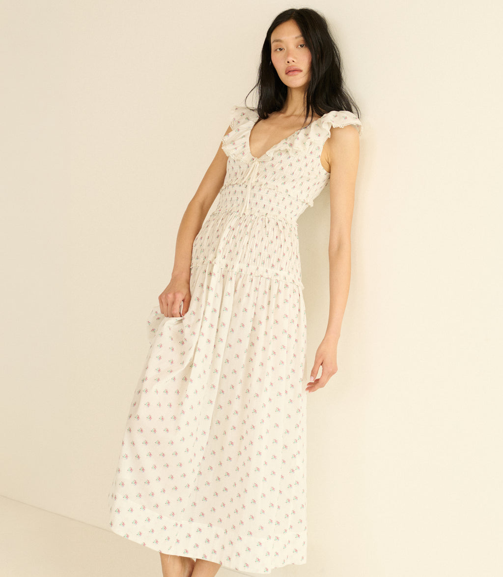 Sorina Dress -- Petit Posy Calico