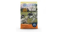 Pack shot of taste of the wild high prairie puppy recipe food