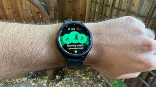 The Running Coach activity on the Galaxy Watch 6 Classic