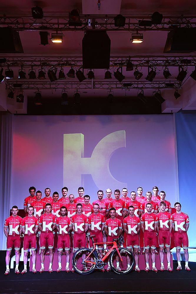 2016 Katusha team presented in their new kit