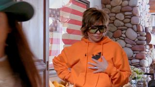 Lisa Rinna in disbelief in The Real Housewives of Beverly Hills season 12.