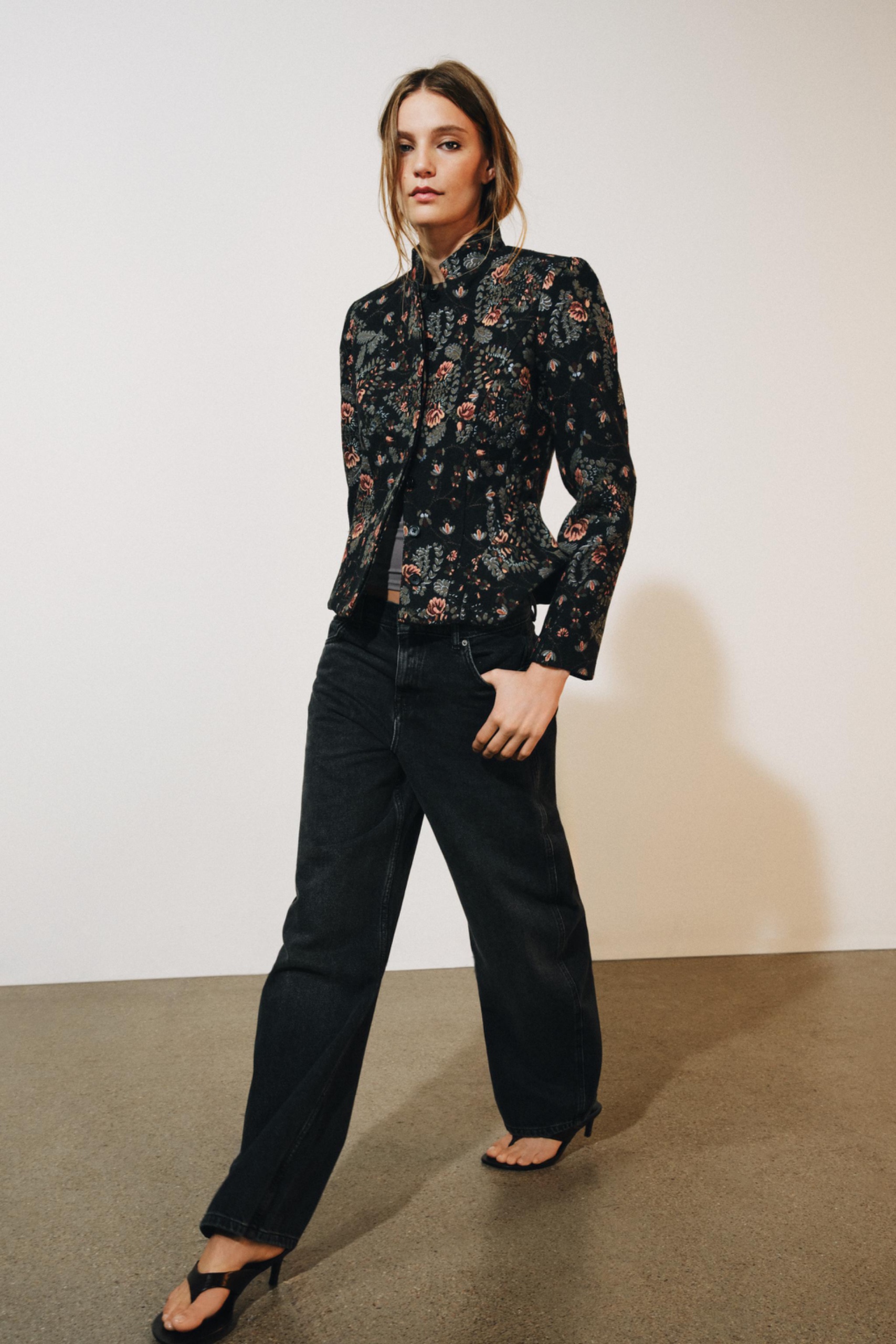 Zw Collection Peplum Jacket - Black - Xs