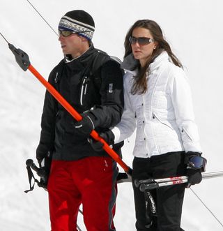 Kate William skiing