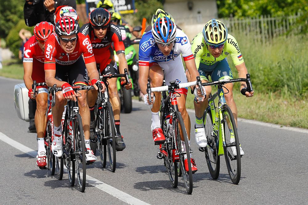 Ignatas Konovalovas (FDJ) drives thhe breakaway during stage 17