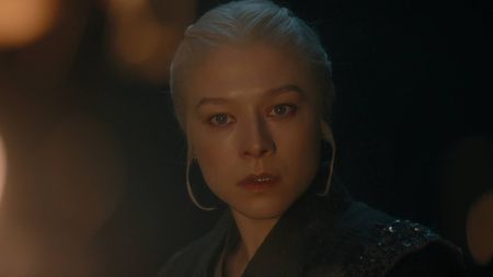 Emma D'Arcy as Queen Rhaenyra Targaryen in House of the Dragon season 3