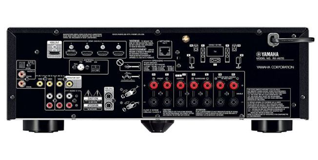 This Yamaha AV receiver only has four HDMI inputs.