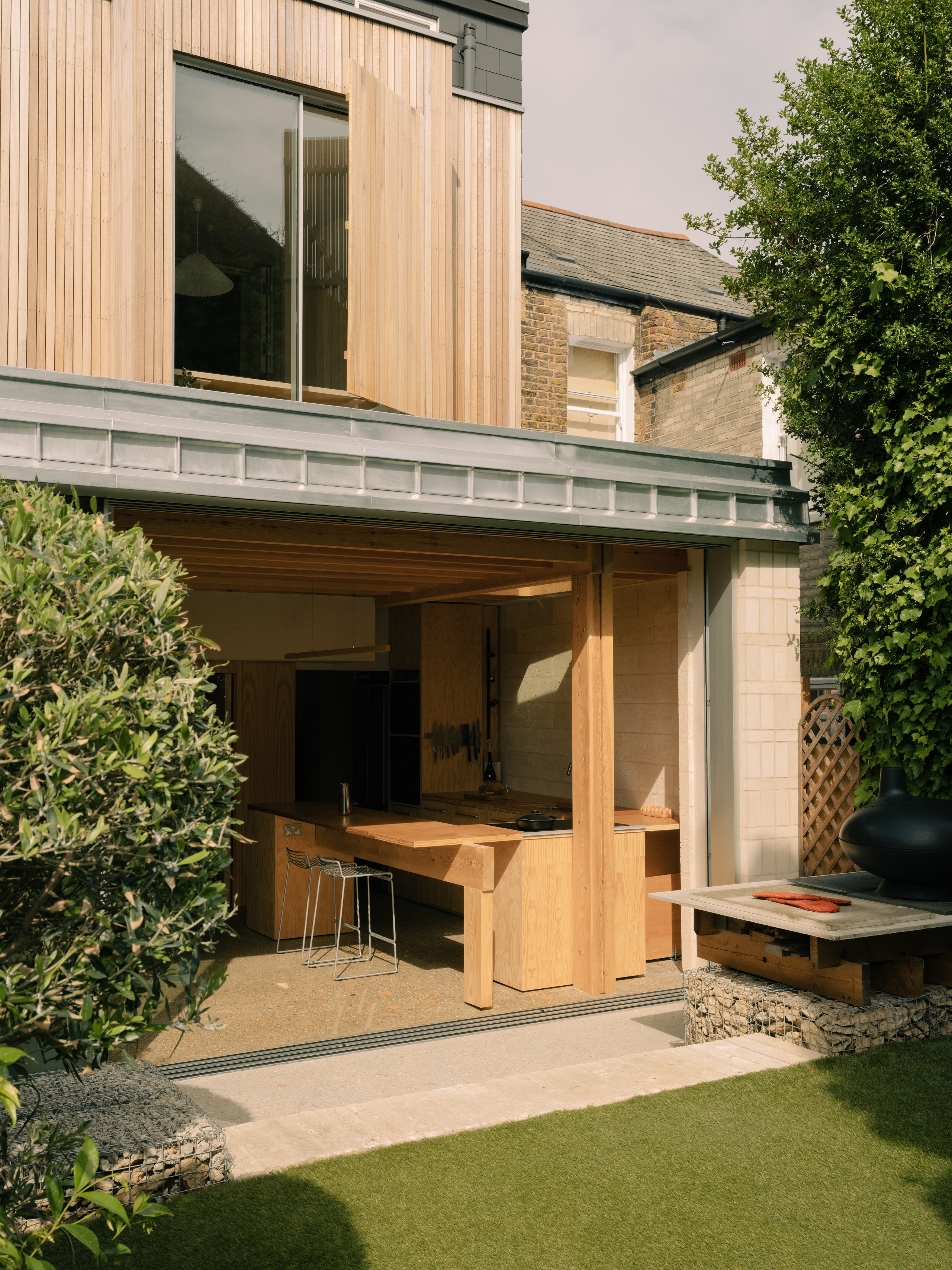 A new bedroom sits above the kitchen