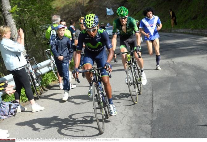 Nairo Quintana (Movistar) and Pierre Rolland (Europcar) both moved up GC