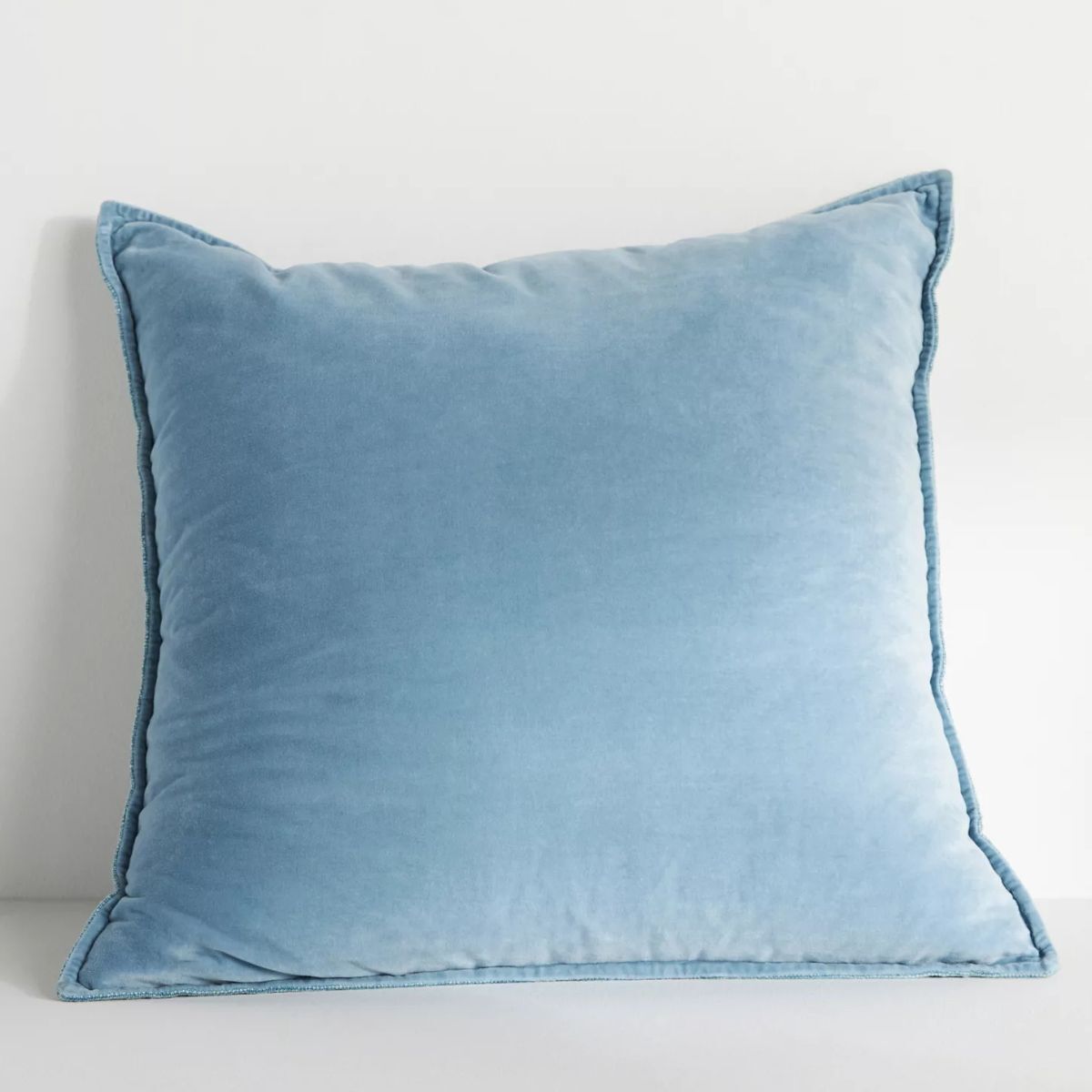 Blue velvet pillow