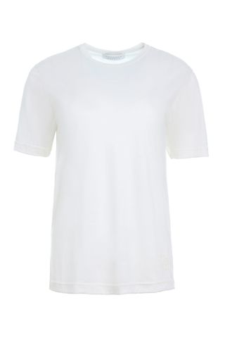 Bandeira T-Shirt in Ivory Cashmere Jersey