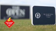 Main image of an Open Qualifying Series - Final tee marker and the This Week In Golf sticker (bottom left)