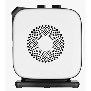 white square portable electric fan heater