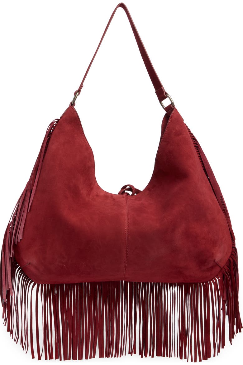 Finn Fringe Leather Shoulder Bag