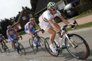 Italian champion Filippo Pozzato (Katusha) returned to competition having recovered from a virus.