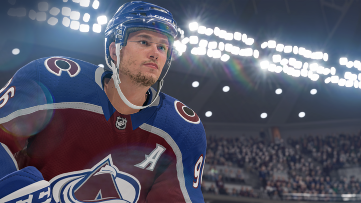 NHL 22 videogame screencapture featuring Mikko Rantanen