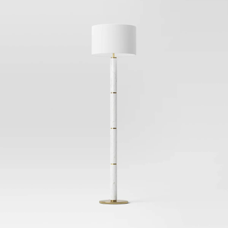 white marble floor lamp