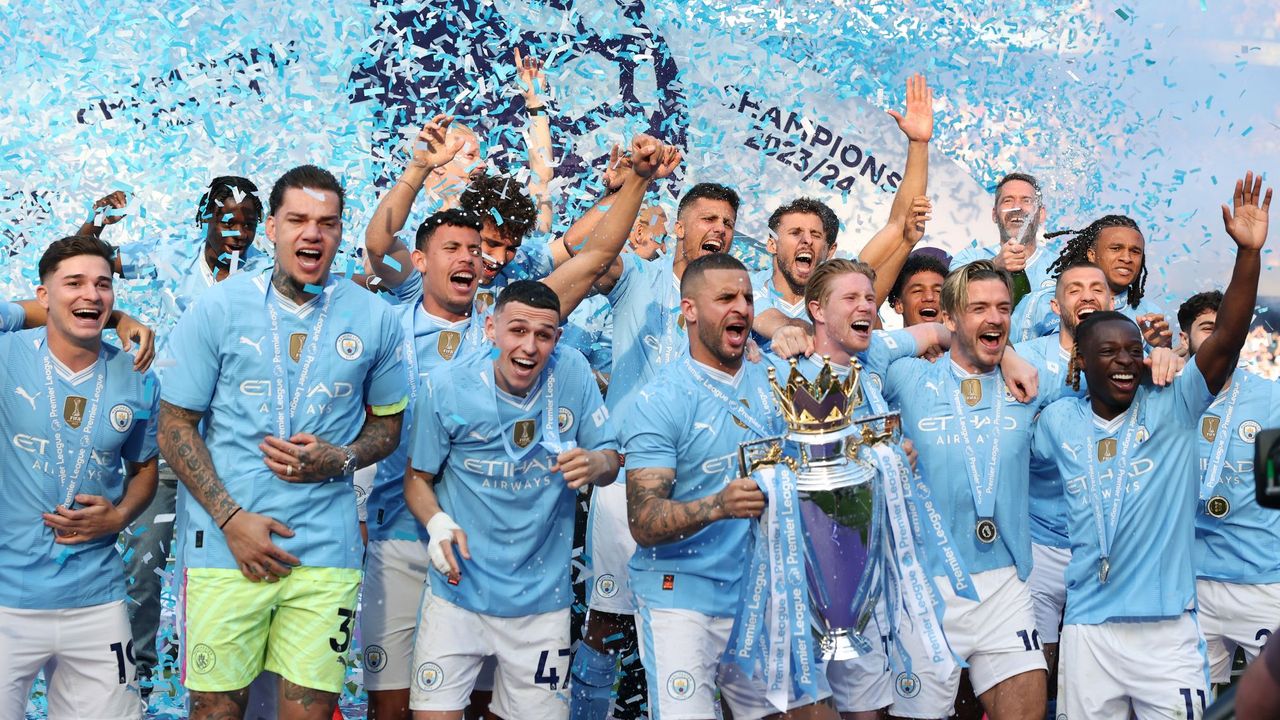 Manchester City&#039;s winning Premier League team 23/24